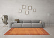 Machine Washable Abstract Brown Modern Rug in a Living Room,, wshabs1863brn