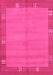 Machine Washable Abstract Pink Modern Rug, wshabs1863pnk