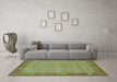 Machine Washable Abstract Turquoise Modern Area Rugs in a Living Room,, wshabs1863turq