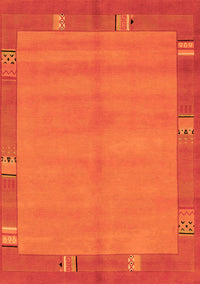 Abstract Orange Modern Rug, abs1863org