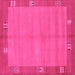 Square Machine Washable Abstract Pink Modern Rug, wshabs1863pnk