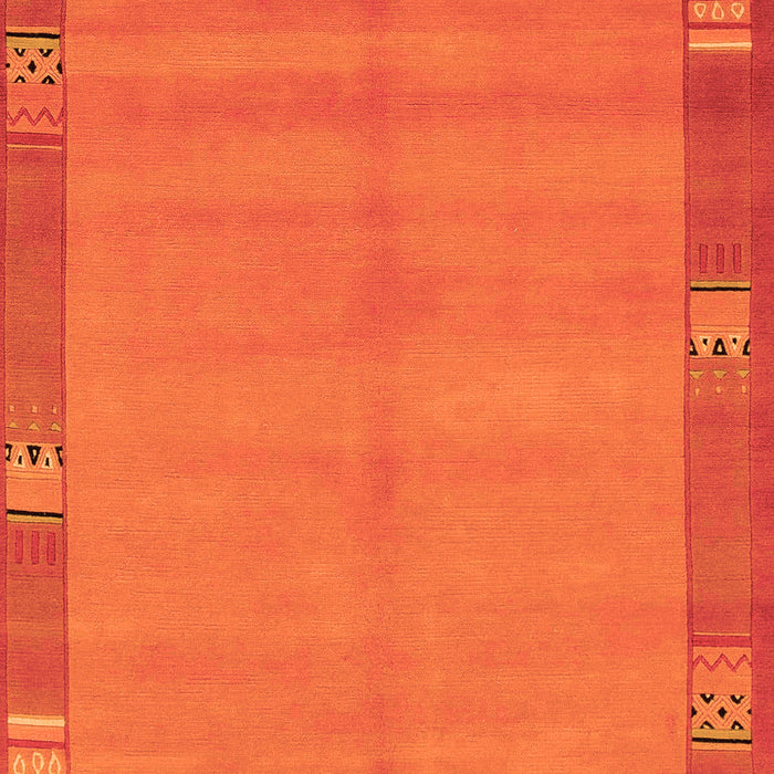Machine Washable Abstract Orange Modern Area Rugs, wshabs1863org