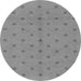 Round Abstract Gray Modern Rug, abs1864gry