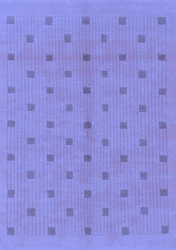 Abstract Blue Modern Rug, abs1864blu