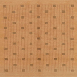 Square Abstract Orange Modern Rug, abs1864