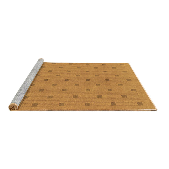 Sideview of Machine Washable Abstract Brown Modern Rug, wshabs1864brn