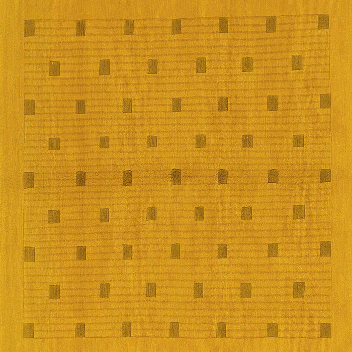 Square Machine Washable Abstract Yellow Modern Rug, wshabs1864yw