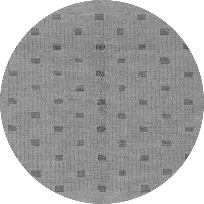 Round Machine Washable Abstract Gray Modern Rug, wshabs1864gry