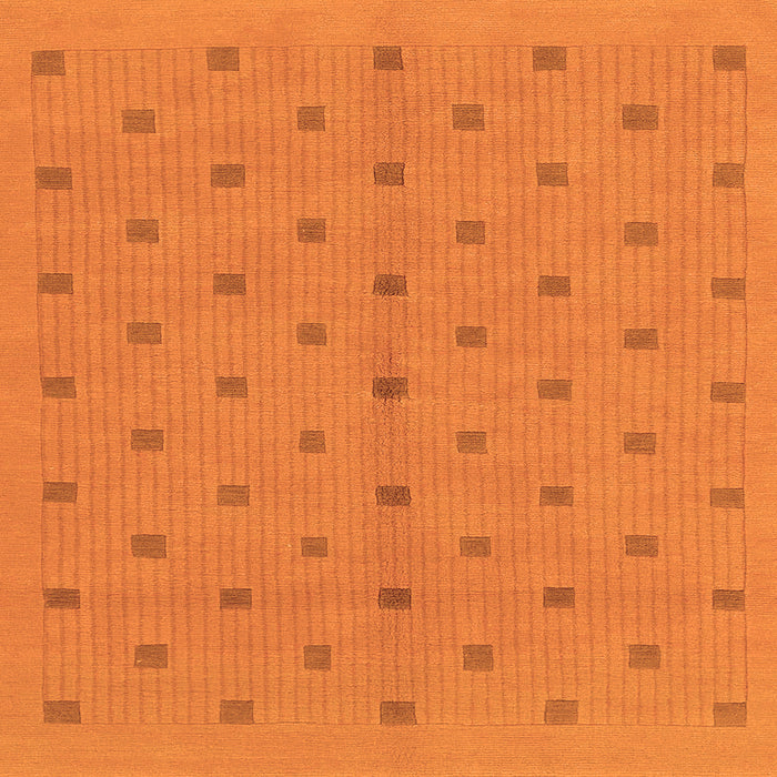 Square Abstract Orange Modern Rug, abs1864org