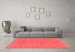 Modern Red Washable Rugs