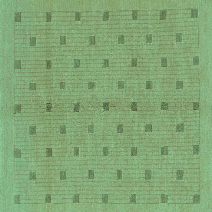 Square Abstract Turquoise Modern Rug, abs1864turq