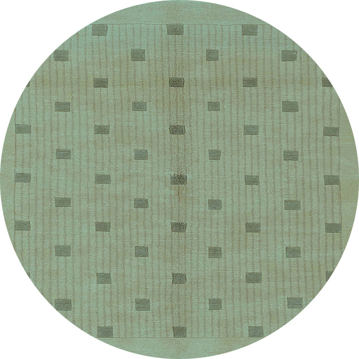 Round Machine Washable Abstract Light Blue Modern Rug, wshabs1864lblu