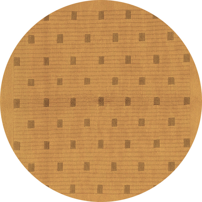 Round Abstract Brown Modern Rug, abs1864brn