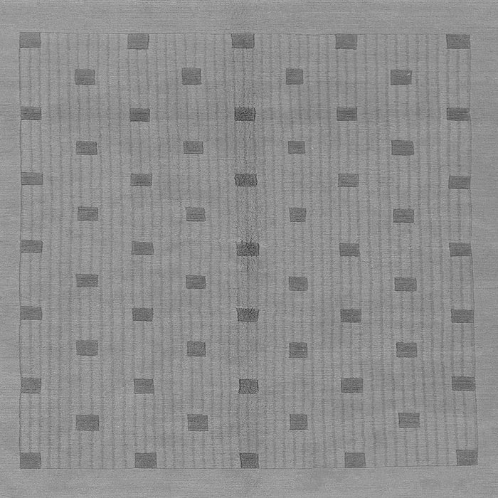Square Abstract Gray Modern Rug, abs1864gry