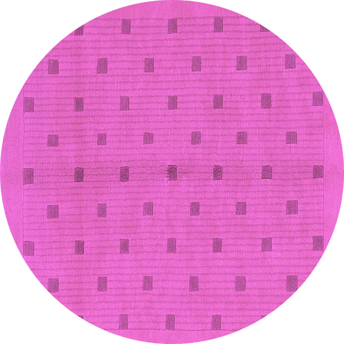 Round Abstract Purple Modern Rug, abs1864pur
