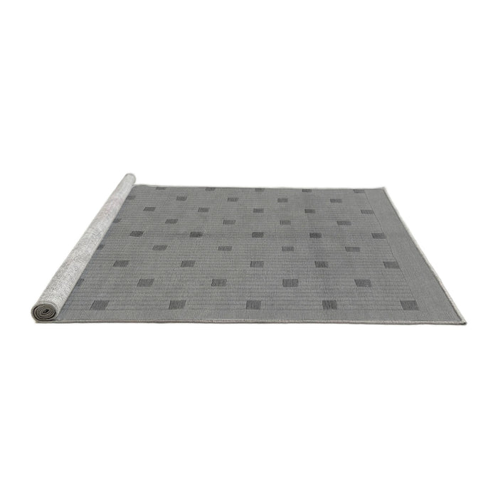 Sideview of Machine Washable Abstract Gray Modern Rug, wshabs1864gry