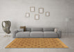 Machine Washable Abstract Brown Modern Rug in a Living Room,, wshabs1865brn