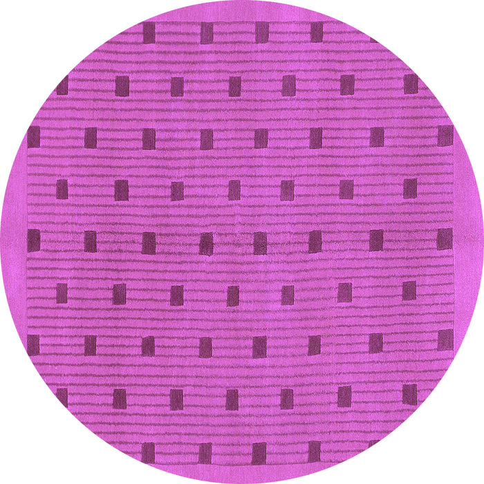 Round Abstract Purple Modern Rug, abs1865pur