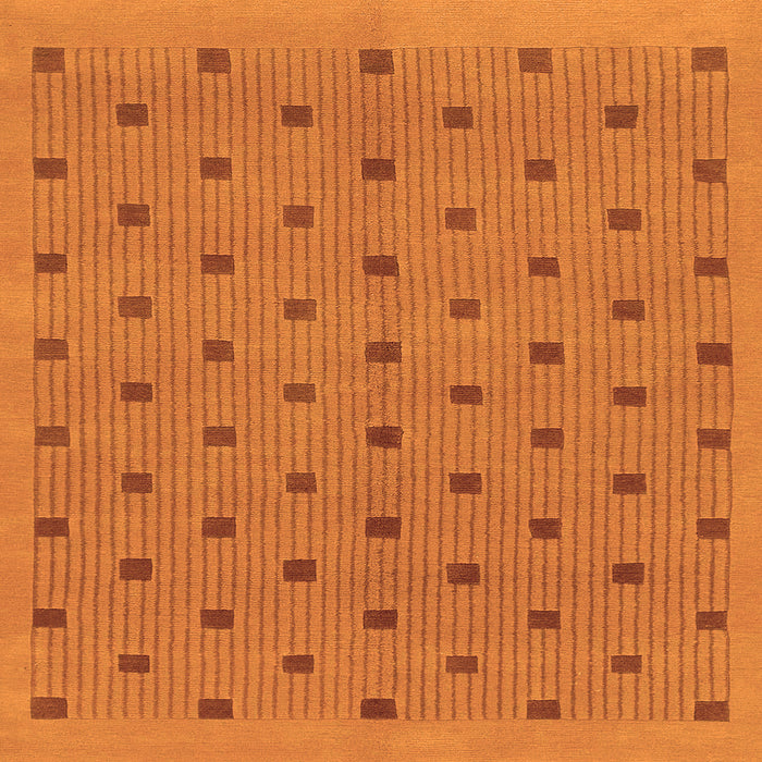Square Abstract Orange Modern Rug, abs1865org