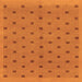 Square Abstract Orange Modern Rug, abs1865org