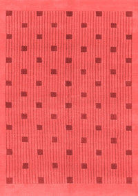 Abstract Red Modern Rug, abs1865red