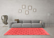 Modern Red Washable Rugs