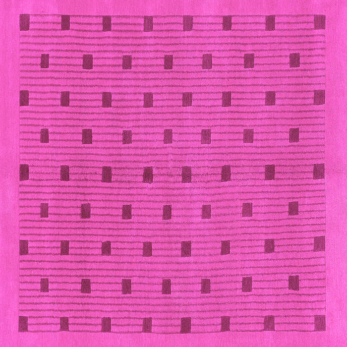 Square Machine Washable Abstract Pink Modern Rug, wshabs1865pnk