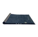 Sideview of Abstract Deep-Sea Blue Modern Rug, abs1866