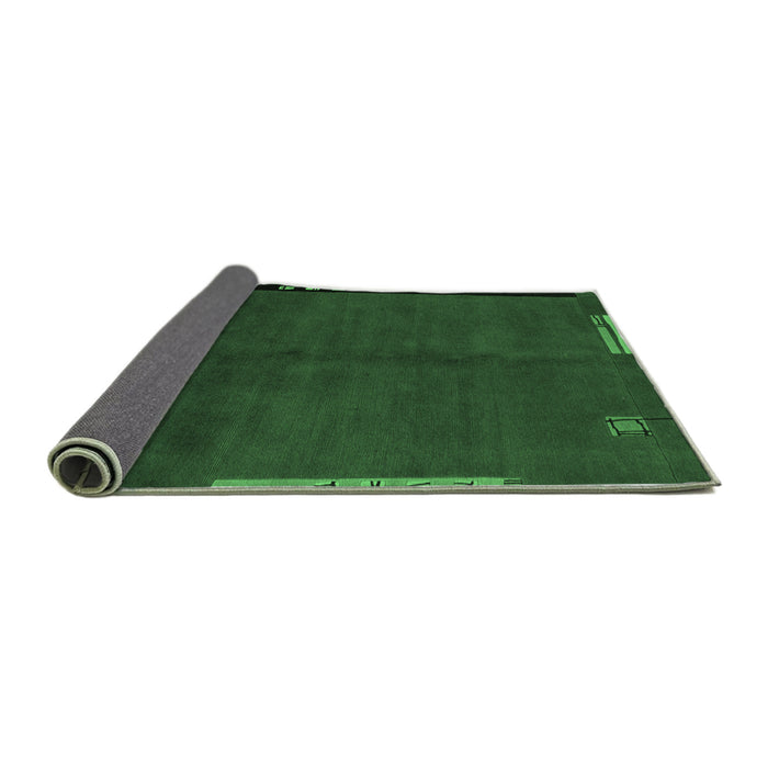 Sideview of Abstract Emerald Green Modern Rug, abs1866emgrn
