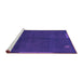 Sideview of Machine Washable Abstract Purple Modern Area Rugs, wshabs1866pur