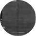 Round Abstract Gray Modern Rug, abs1866gry