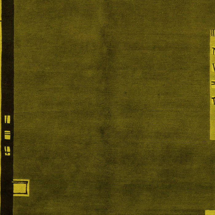 Abstract Yellow Modern Rug, abs1866yw