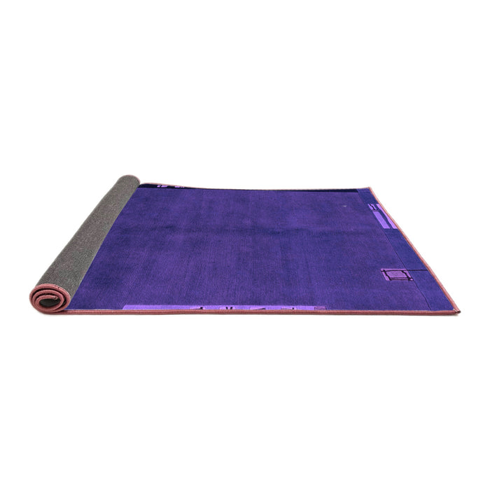 Sideview of Abstract Purple Modern Rug, abs1866pur
