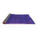 Sideview of Abstract Purple Modern Rug, abs1866pur