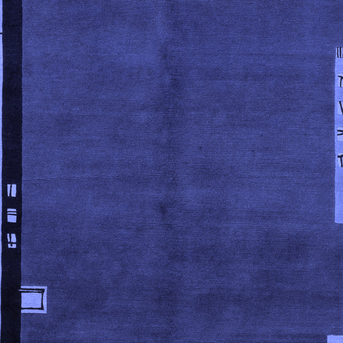 Machine Washable Abstract Blue Modern Rug, wshabs1866blu