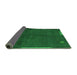 Sideview of Abstract Green Modern Rug, abs1866grn