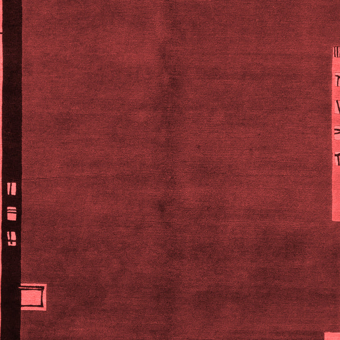 Abstract Red Modern Area Rugs
