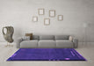 Machine Washable Abstract Purple Modern Area Rugs in a Living Room, wshabs1866pur