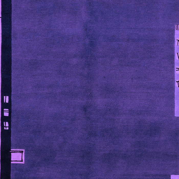 Machine Washable Abstract Purple Modern Area Rugs, wshabs1866pur