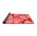 Abstract Red Modern Area Rugs