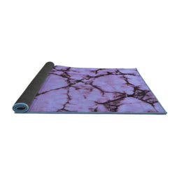 Sideview of Abstract Blue Modern Rug, abs1867blu