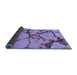 Sideview of Abstract Blue Modern Rug, abs1867blu