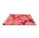 Modern Red Washable Rugs