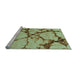 Sideview of Machine Washable Abstract Light Blue Modern Rug, wshabs1867lblu