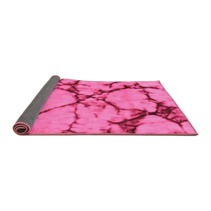 Sideview of Abstract Pink Modern Rug, abs1867pnk