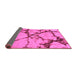 Sideview of Abstract Purple Modern Rug, abs1867pur