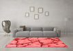 Modern Red Washable Rugs