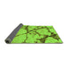 Sideview of Abstract Green Modern Rug, abs1867grn