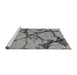 Sideview of Machine Washable Abstract Gray Modern Rug, wshabs1867gry