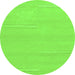 Round Solid Green Modern Rug, abs1868grn